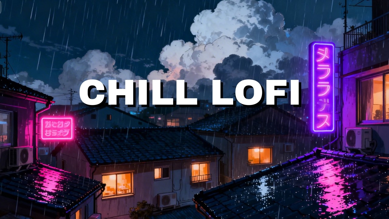 Tokyo Rain Outside Your Window 🌧️ Late Night Lofi | 雨の東京