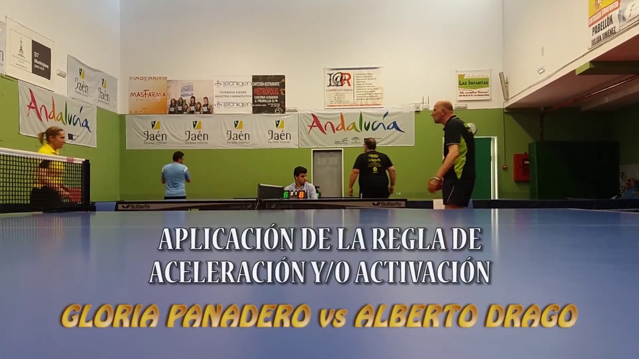 Regla de aceleración GLORIA PANADERO VS ALBERTO DRAGO. Liga Veteranos Superdivisión Linares