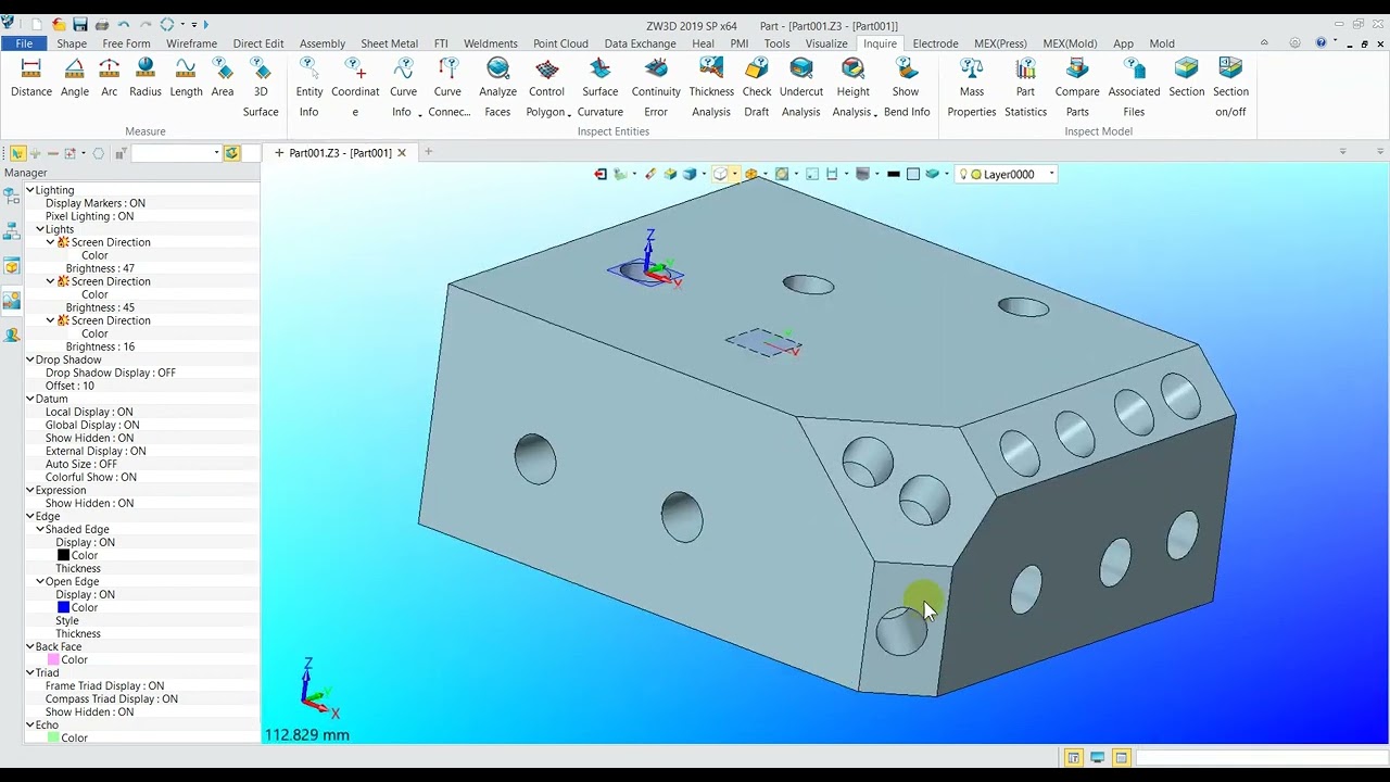 ZW3D CAM   Datum Plane Frame