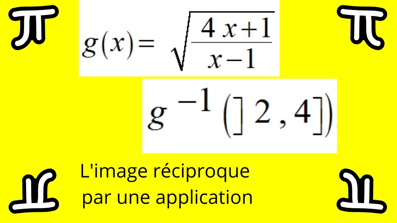 L'image réciproque d'un ensemble par une application