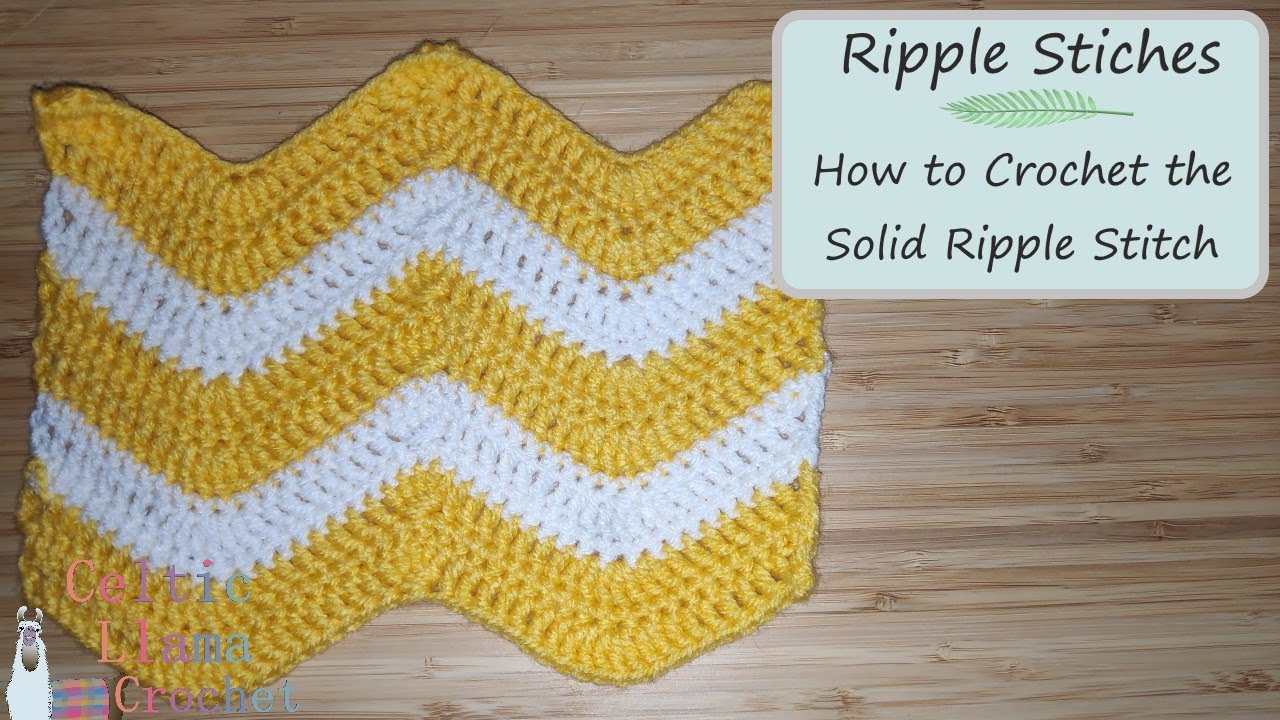 How to Crochet the Ripple Stitch Pattern - Super Easy Crochet