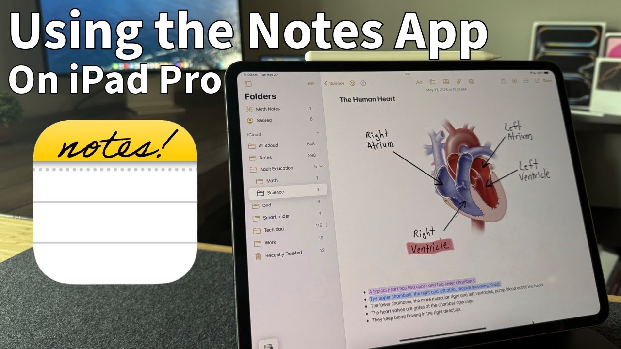 How to get the most out of the Notes app on iPad Pro! (Note taking tips and tricks!)