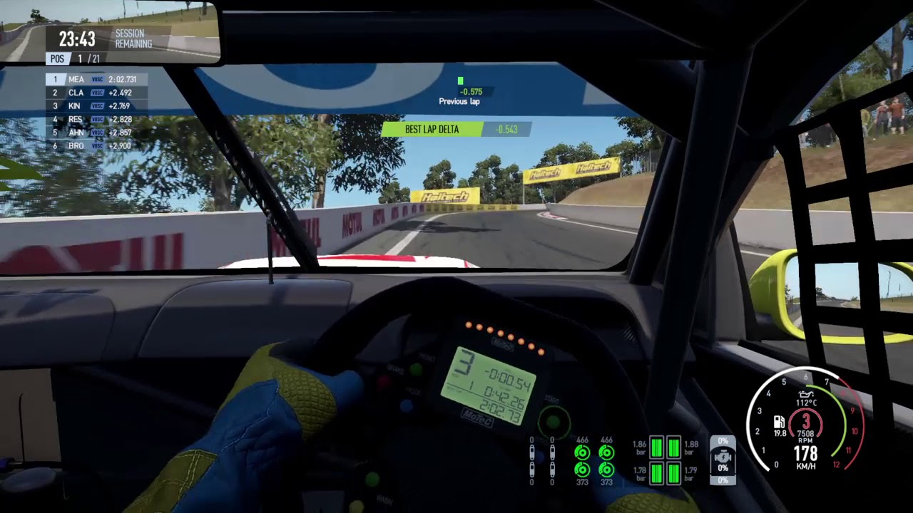 Project CARS 2 Bathurst V8 Supercar setup 201.500 min lap time and G29 wheel setup