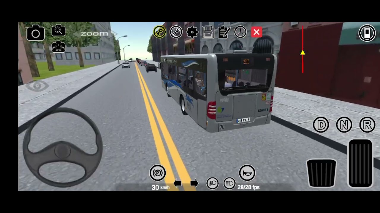 Trajet avec la le Mercedes citaro mini livrée le paladin sur pbsu