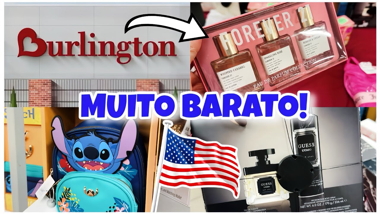 LOJA BURLINGTON NOS EUA - INACREDITÁVEL OS PREÇOS DOS KITS DE FIM DE ANO! PERFUME ÁRABE MUITO BARATO