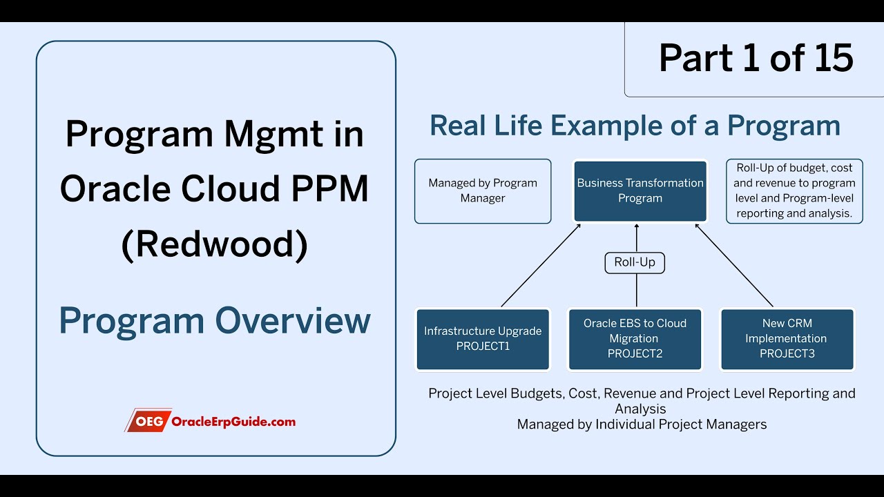 Program Overview - Program Management in Oracle Fusion PPM Cloud