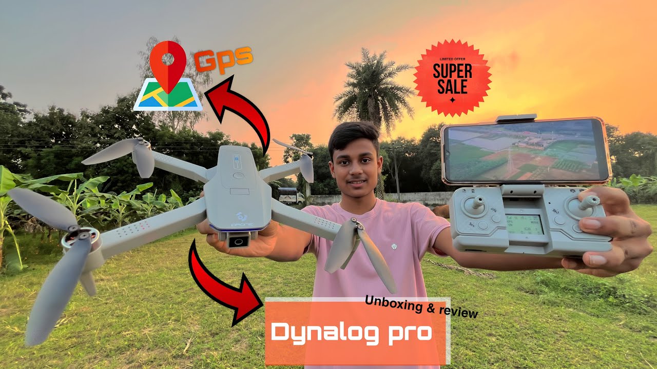 🔥 2024 LATEST DYNALOG DR-DG600C PRO GPS EAC DUAL CAMERA DRONE WITH MINI DISPLAY IN REMOTE | ON SALE🔥