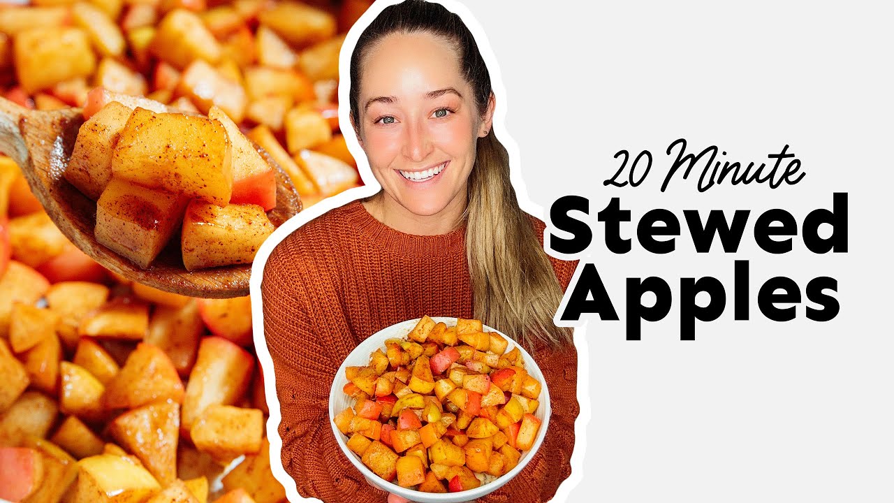 Простой рецепт тушеных яблок (готово за 20 минут!)