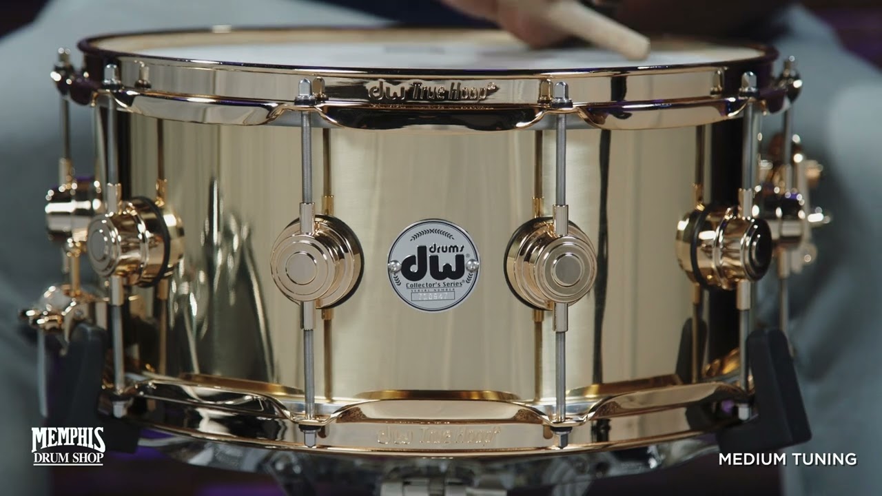 DW 14x6.5 Collector's Series Bell Brass Snare Drum with Gold Hardware (DRVN6514SPG)