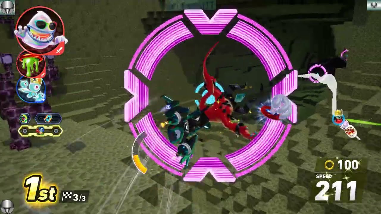 Creeviant plays Sonic Racing: CrossWorlds: Custom Match 18 (Sonic Speed)