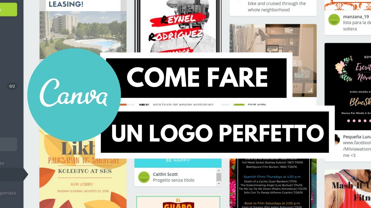 Come fare un logo perfetto - Il modo pi&ugrave; facile [Canva Tutorial]