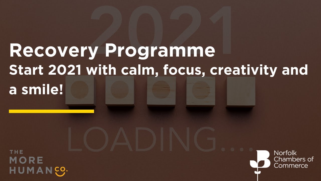 Recovery Programme | Start 2021 With Calm, Focus, Creativity And a Smile!