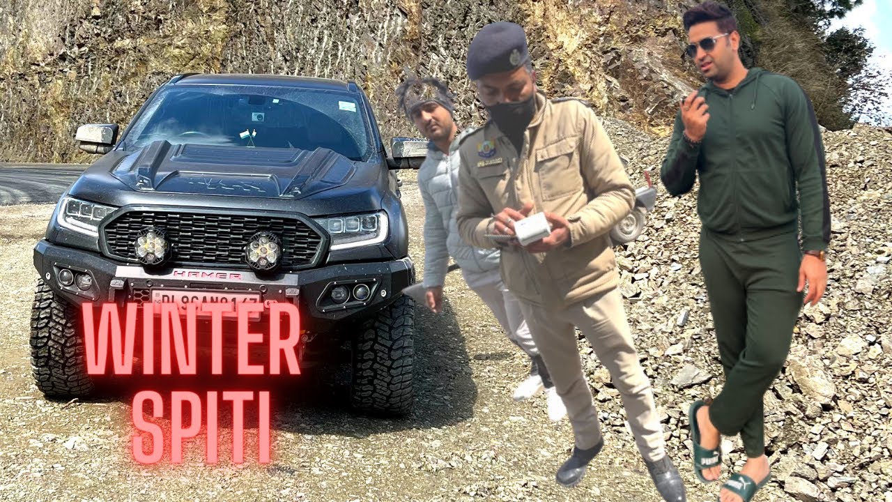 Gangster Endeavour par Spiti jate hue police ne Roka @ASHWIN SINGH TAKIAR @I am Abhishek Kaushik