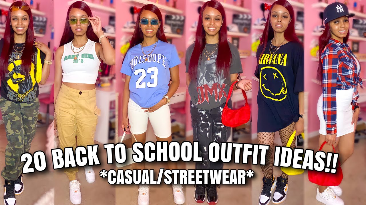 20 BACK TO SCHOOL OUTFITS IDEAS 2021!! BACK TO SCHOOL LOOKBOOK 2021