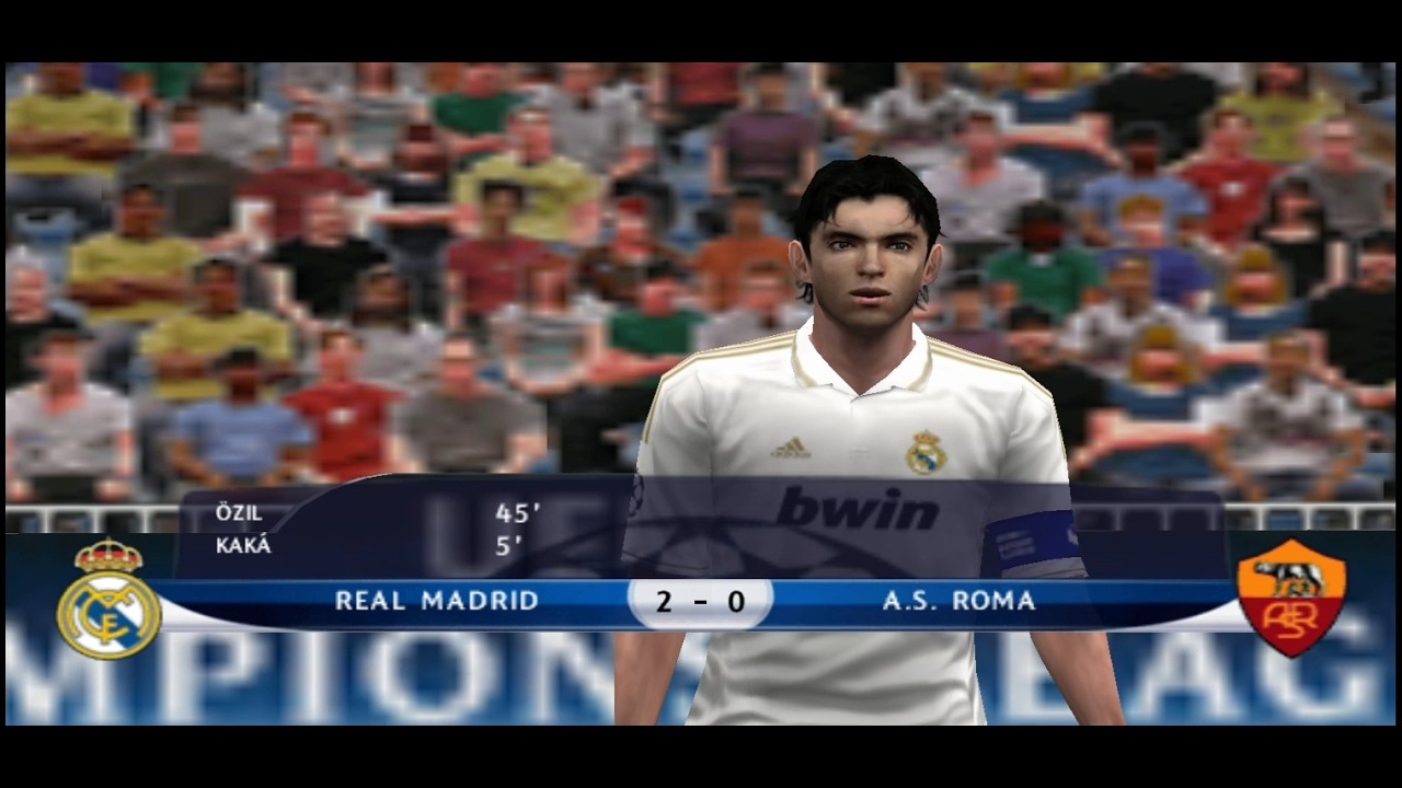 PES2012 CHAMPIONS LEAGUE 2 REAL MADRID VS A.S.ROMA PPSSPP