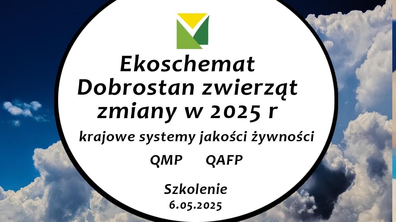2025 05 06 CEST Ekoschemat   Dobrostan zwierząt   zmiany w 2025 r   krajowe systemy jakości żywności