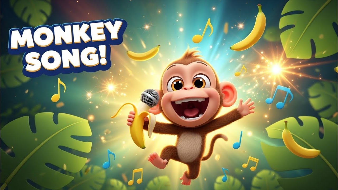 🐒🎶 Monkey Song | Fun Kids Dance Song | Animal Songs for Children