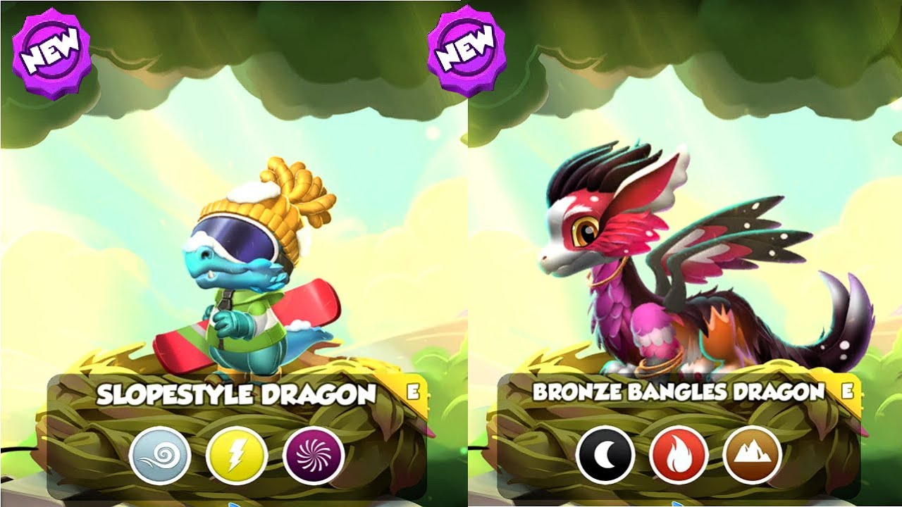 Hatched Slopesty and Bronze bangles Dragons-Dragon Mania legends | Open 22 last big chest Dungeon