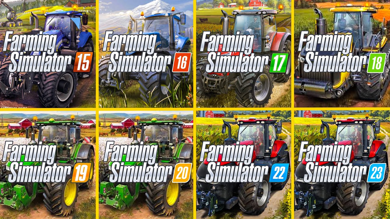 Fs15 vs Fs16 vs Fs17 vs Fs18 vs Fs19 vs Fs20 vs Fs22 vs Fs23 | PC vs Mobile Game | Timelapse |