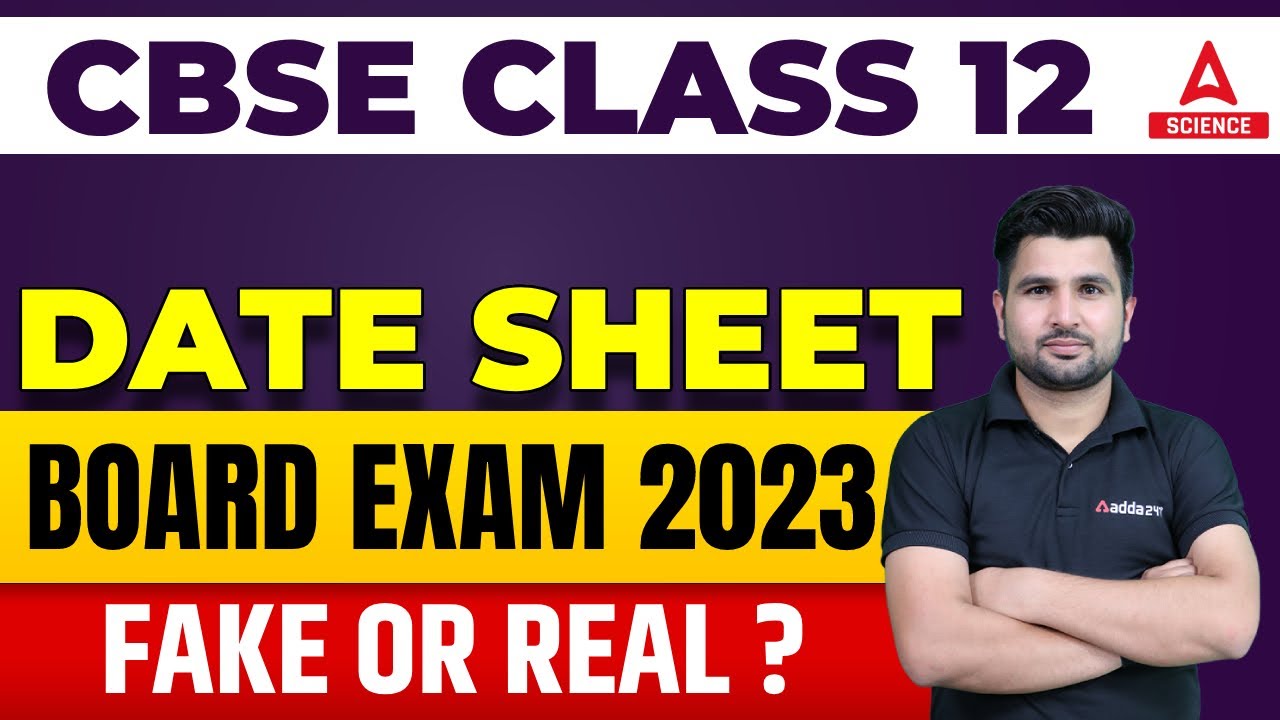 CBSE Date sheet Viral Real or Fake ? How to Check Board Exam 2023 Date Sheet ?