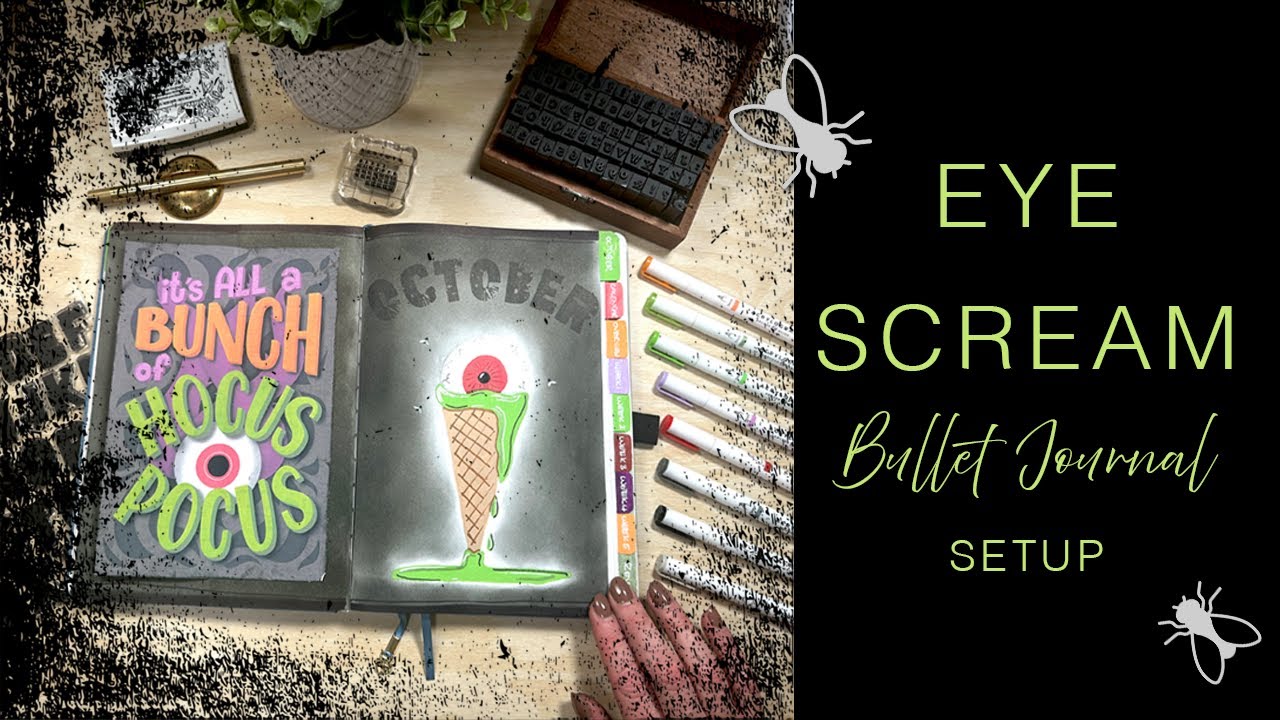 October Bullet Journal Setup 2025 | Halloween “Eye-Scream” Theme & Creative Dutch Door Ideas