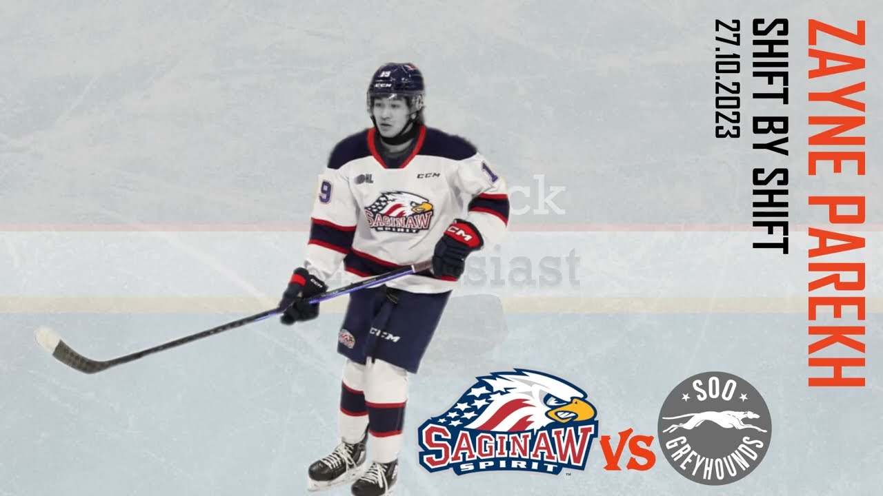#19 Zayne Parekh (DY) Shift-by-Shift 27.10.23 OHL - Saginaw Spirit