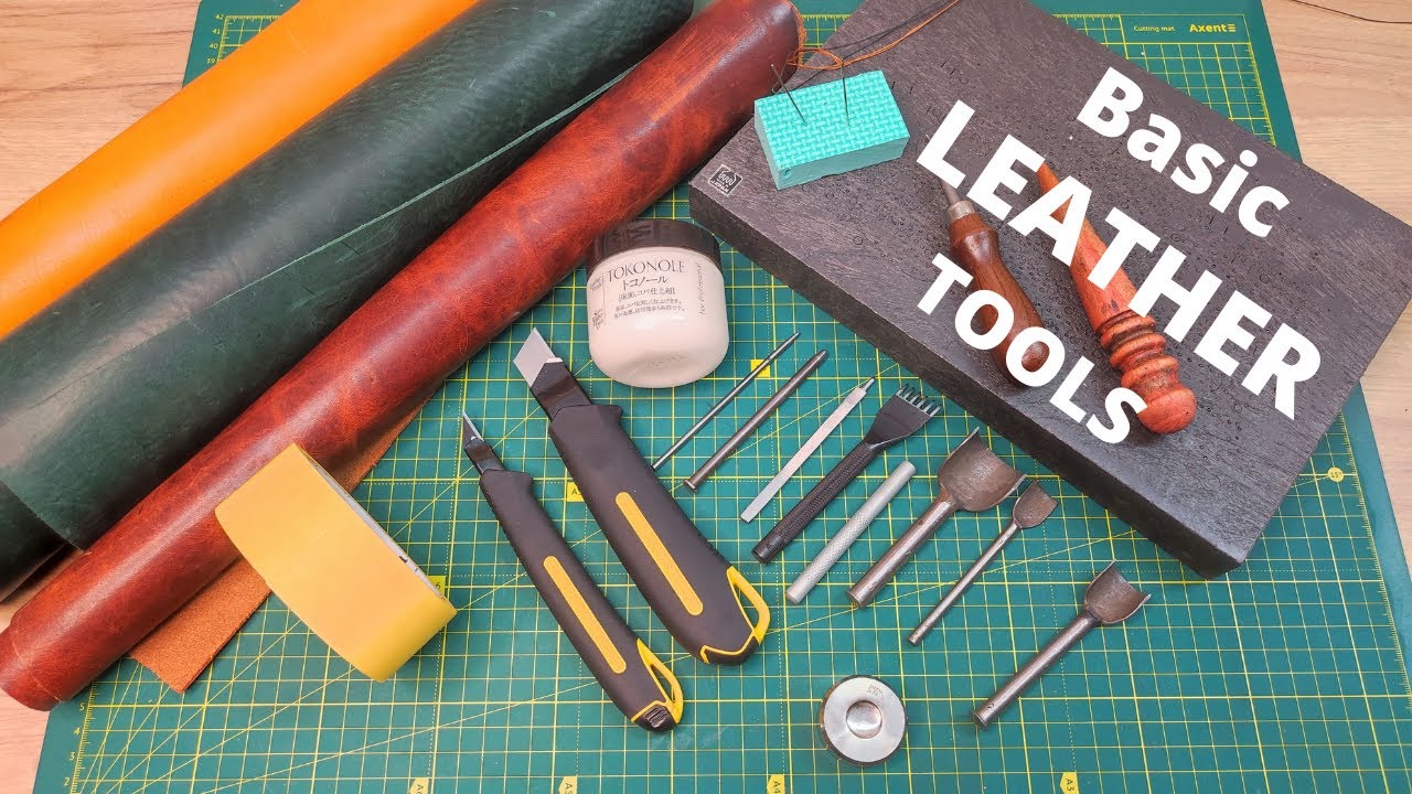 Basic tools for leather crafting in 5 minutes: Choose the right tool for the job