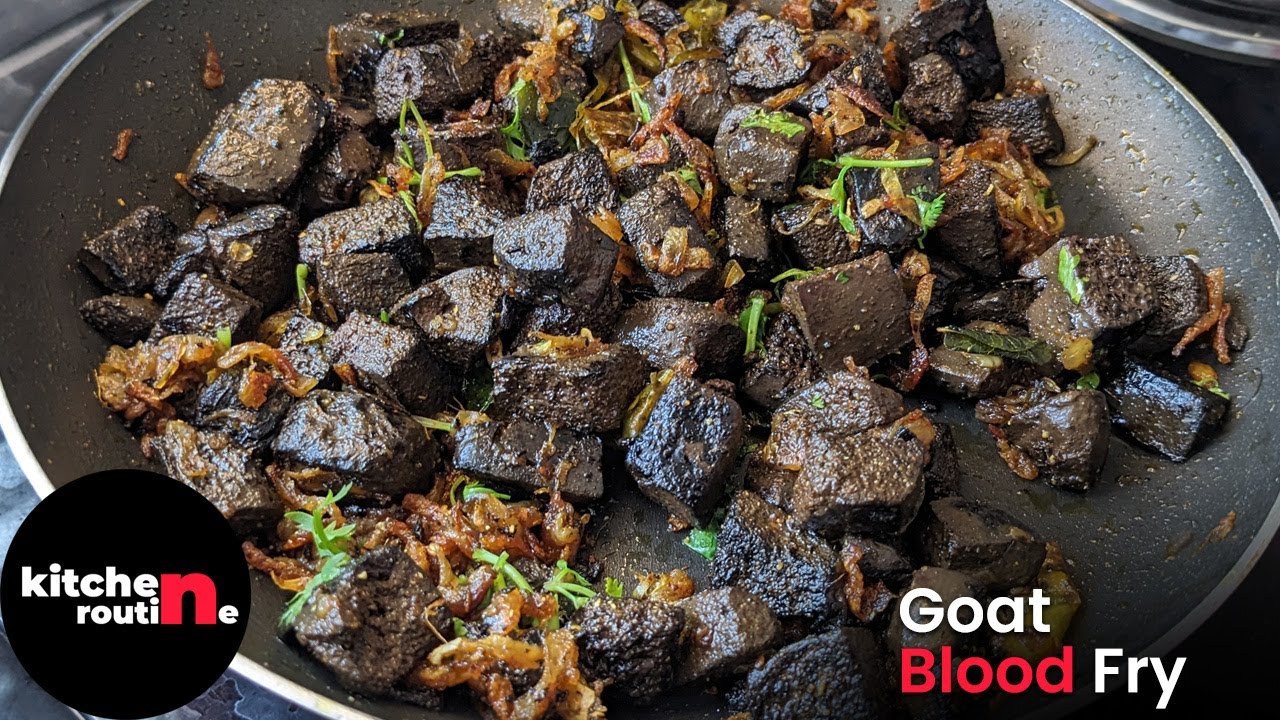 Goat Blood Fry Recipe How to Cook Mutton Blood Fry Mutton Blood Fry Ratha Poriyal