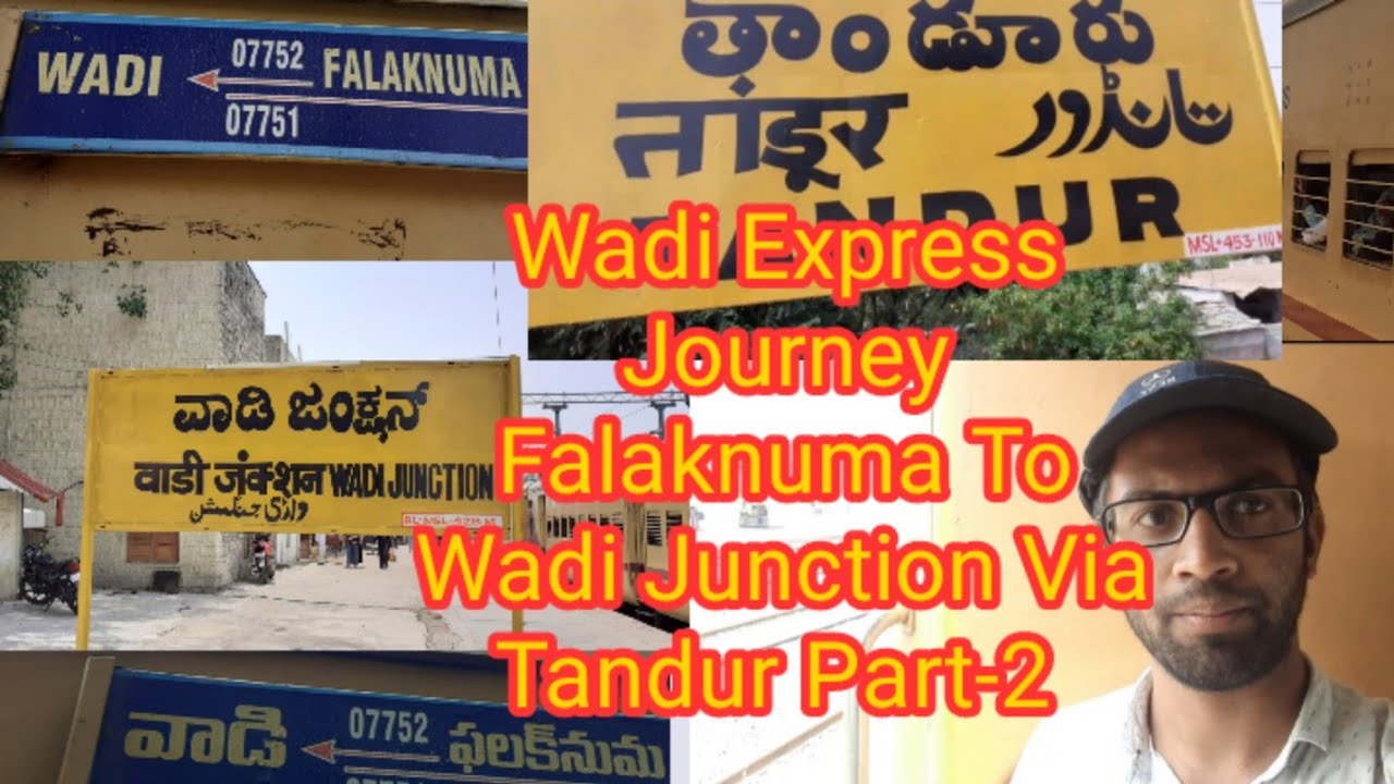 Wadi Express Journey Falaknuma To Wadi JN || Part-2 || Via Tandur 🪨🚇