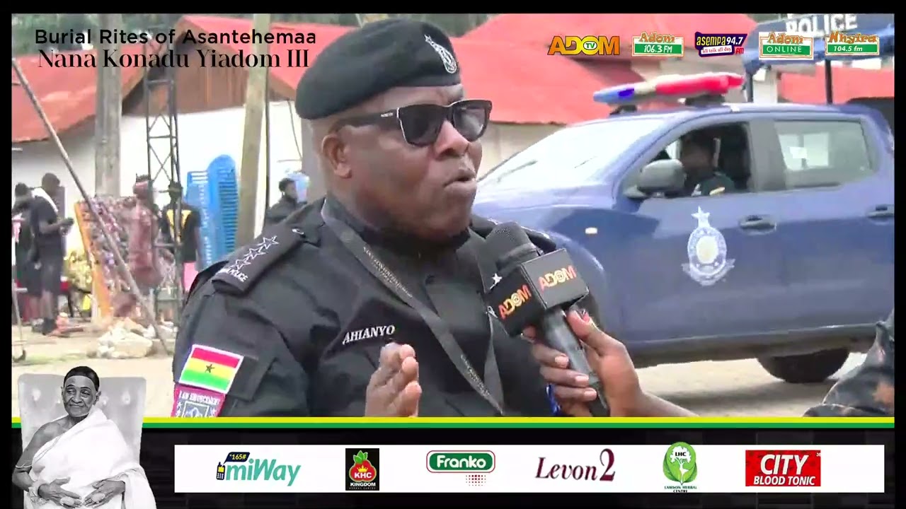 Over 600 police officers deployed to secure Asantehemaa Dote Yie &mdash; DSP Godwin.