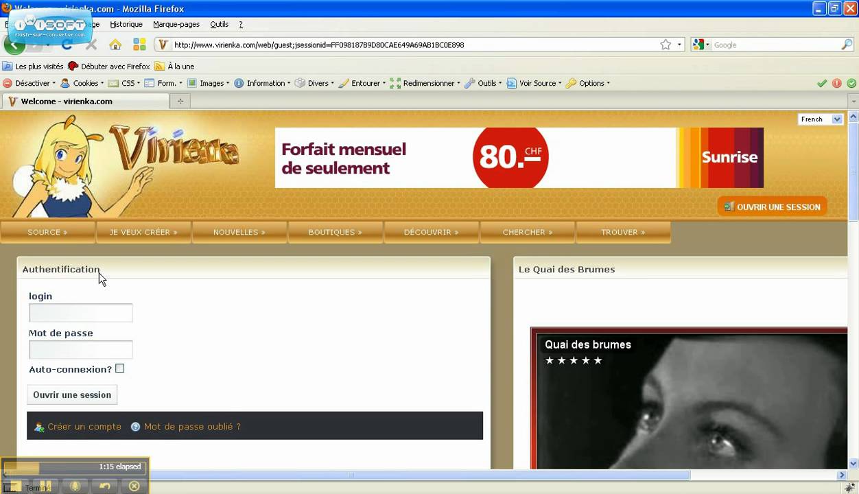 Pr&eacute;sentation de la disposition du site