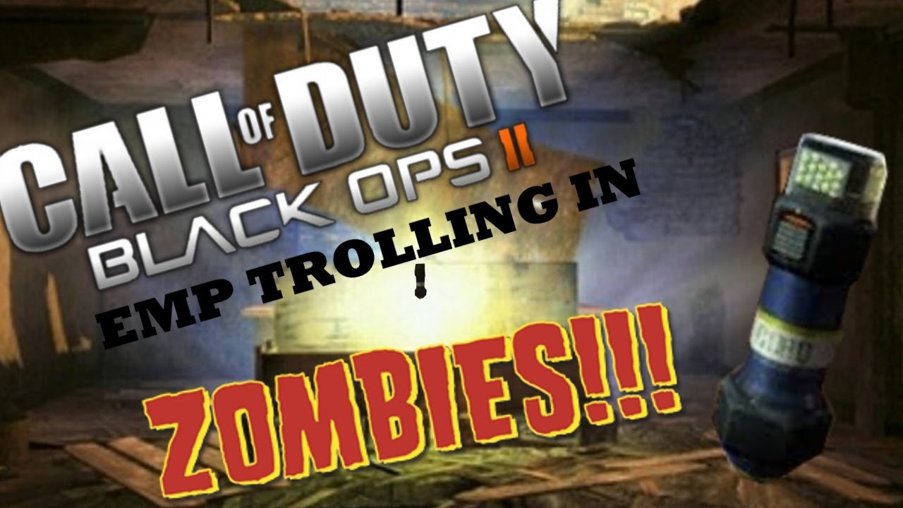 Black Ops 2 Emp Trolling in Zombies + Funny Bus Ladder Moment