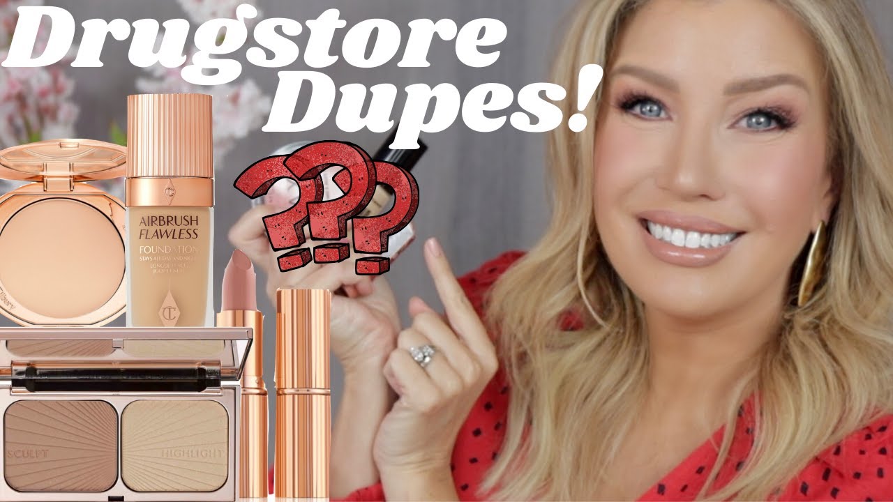 DRUGSTORE DUPES for My Favorite Charlotte Tilbury Makeup Products
