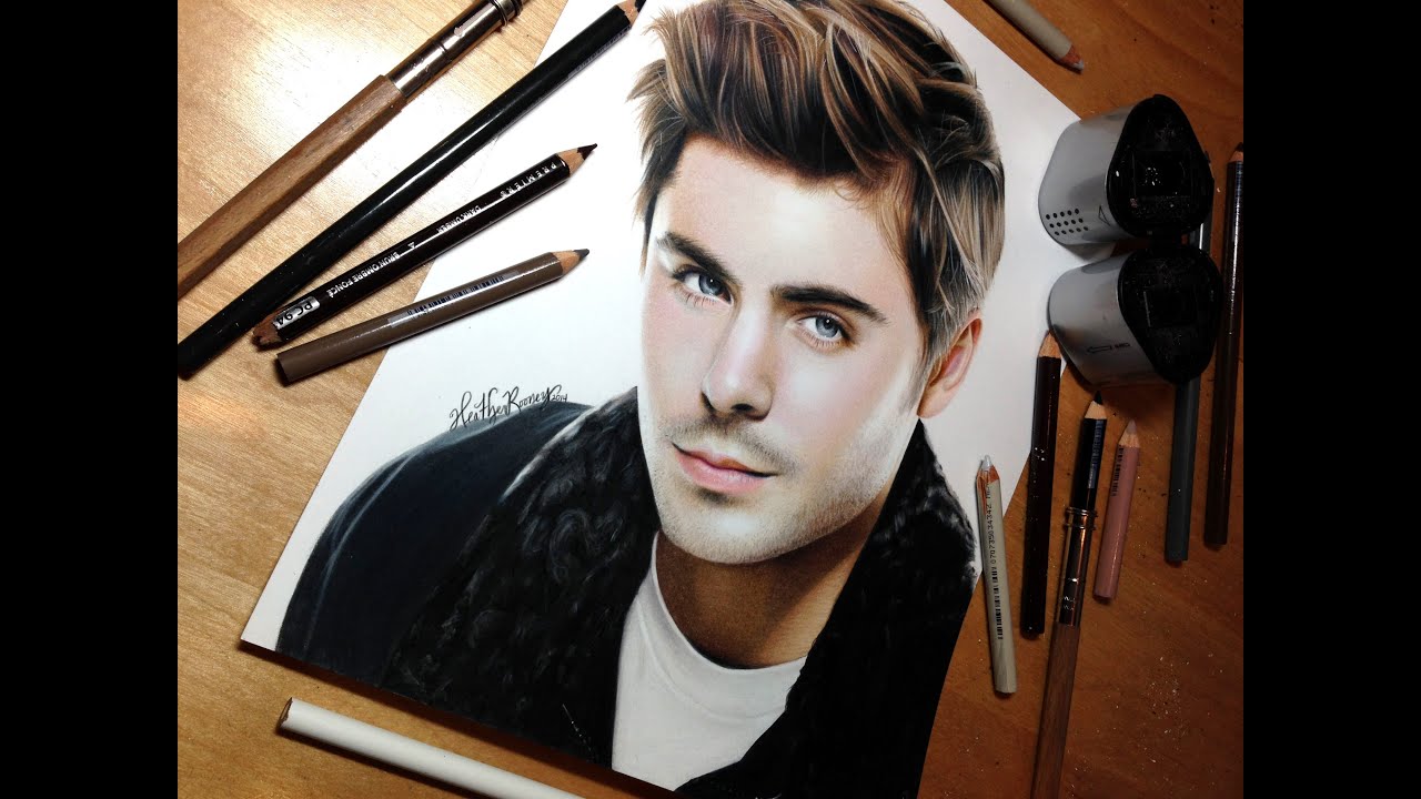 Drawing Zac Efron