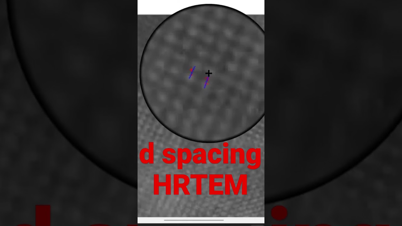 Calculate d spacing from HRTEM images
