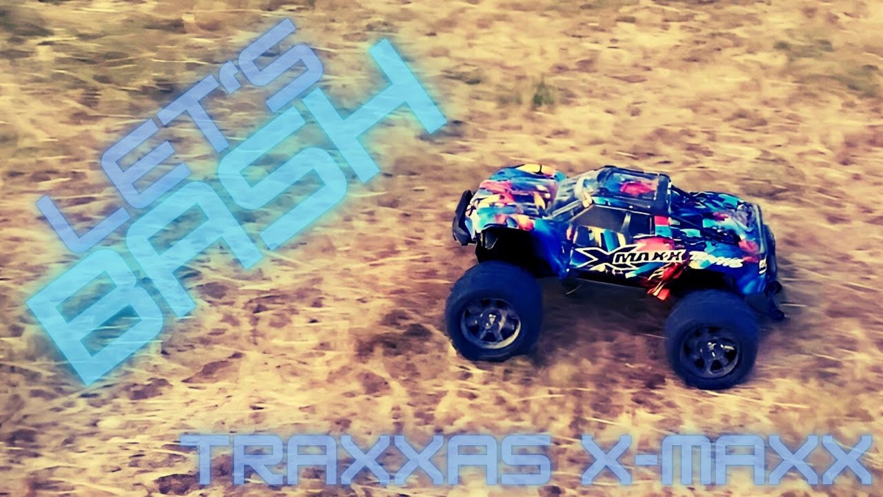 Bashen mit dem Traxxas X-MAXX auf dem Flugplatz