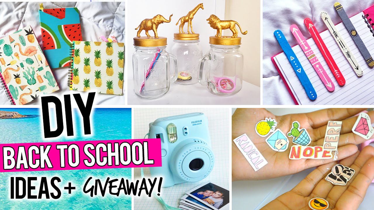 DIY BACK TO SCHOOL IDEAS + INSTAX MINI CAMERA GIVEAWAY!!! 