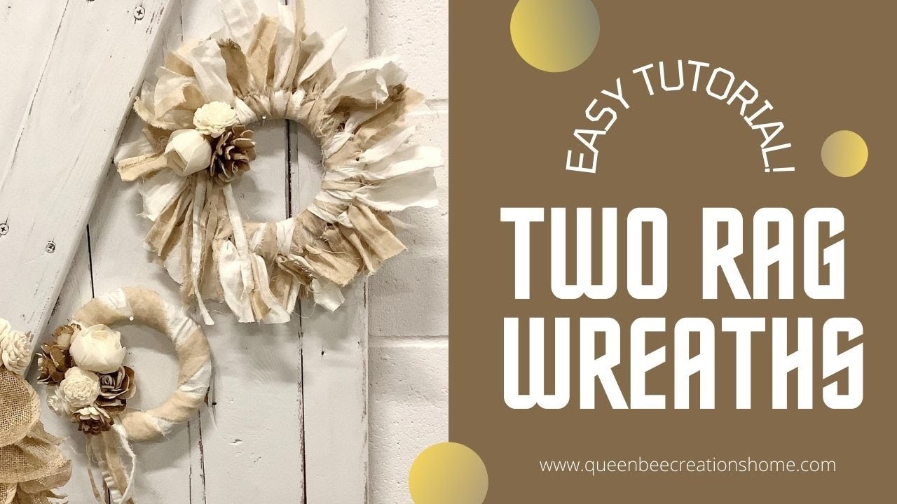 Mini Rag Wreaths How to