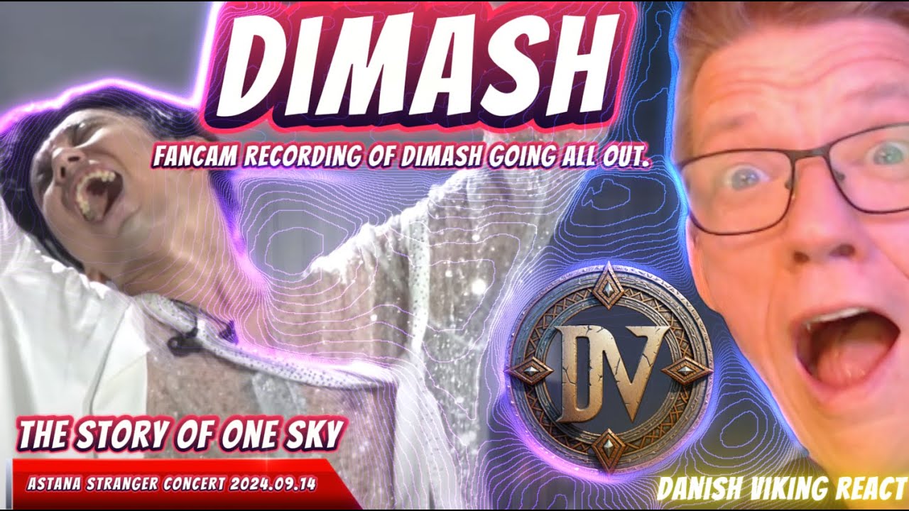 Reaction of Fancam   Dimash going all out The Story of One Sky #reaction #dimashqudaibergen #dimash
