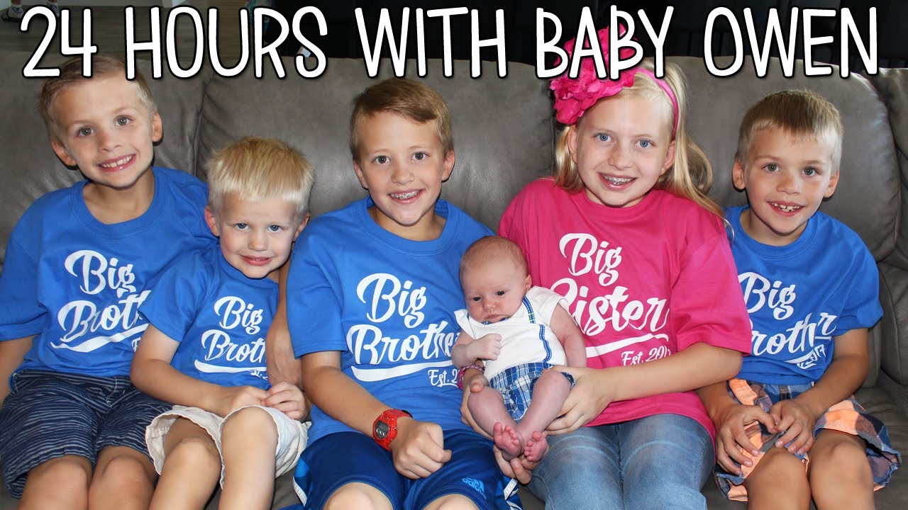 24 Hours With 5 Kids and a Newborn Baby