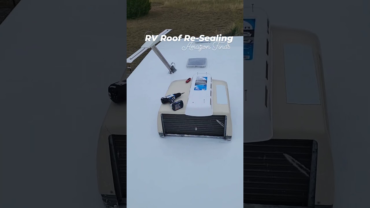 RV Roof Re-Sealing and Painting-Best Products! #rvlife #rvrenovation #shorts #founditonamazon