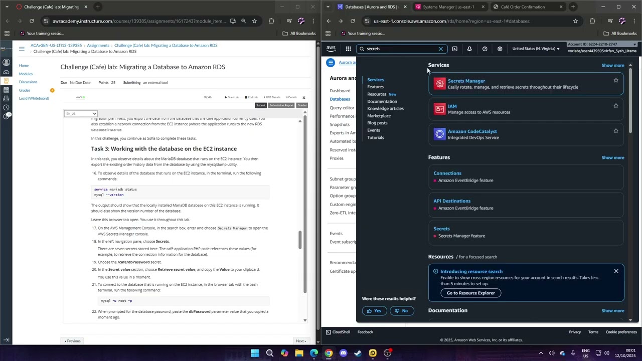 [Cloud Architecting] Challenge Lab - Migrating a Database to Amazon RDS