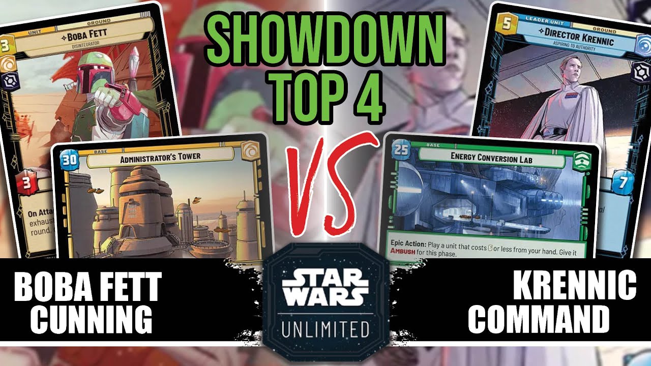Boba Fett Cunning vs Krennic Command - Store Showdown Top 4 | Star Wars Unlimited