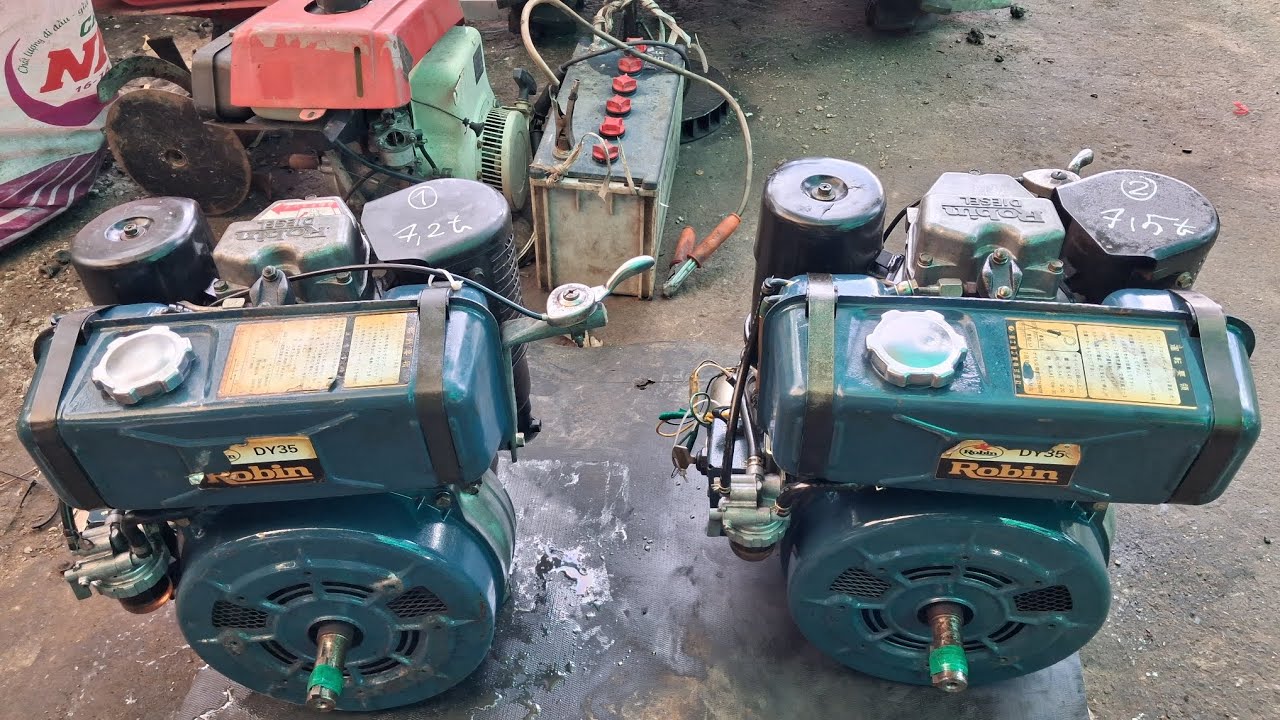 2may dầu ROBIN,DY 35 la 7v7,5hp,tốc 3000v 3600rpm,may đep ,bao nổ ok qua ba con oi 😘😘😘😘