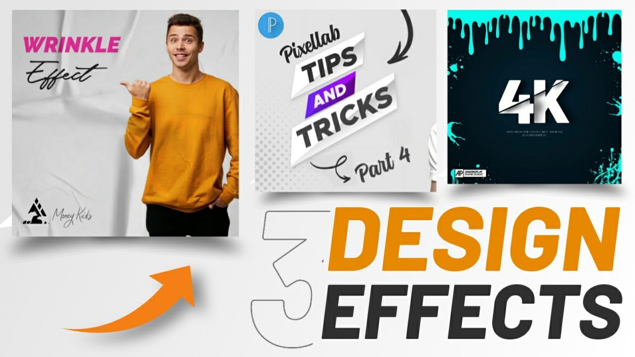 3 Unique Graphic design effects on pixellab. by Amazing Play