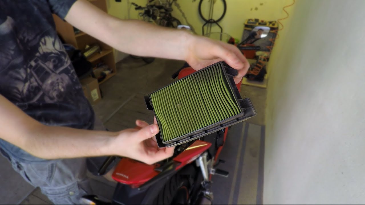 2015 Honda CBR300R air filter change [DNA High Performance Filter]