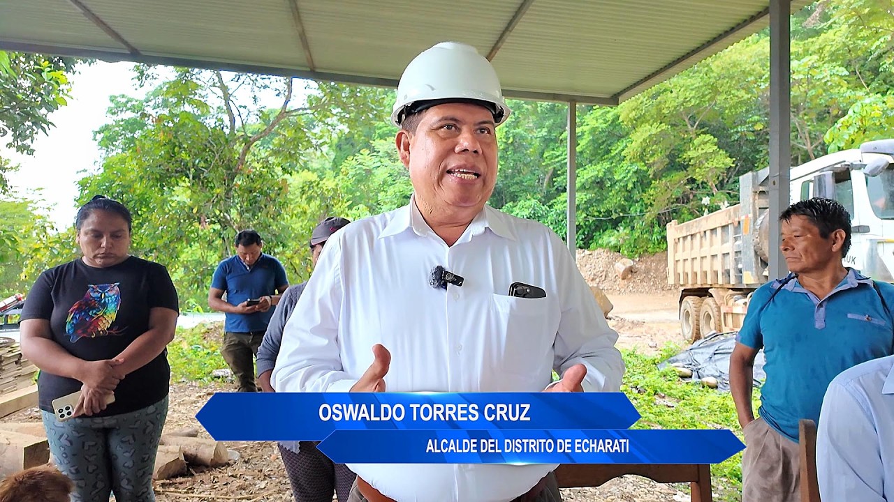 ALCALDE DE ECHARATI SUPERVISA TRABAJOS DE EMERGENCIA EN CONDORMOCCO ALTO - ECHARATI