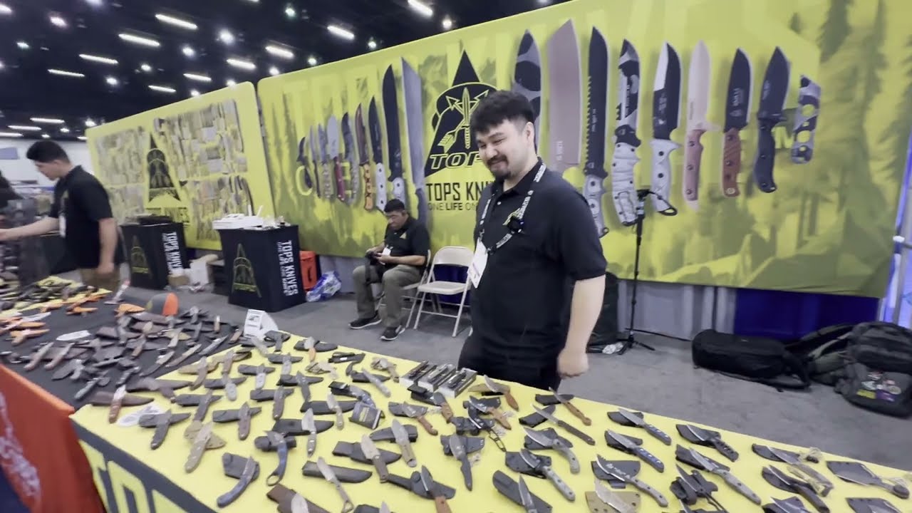 The Blade Show 2025 booth of  TOPS Knives