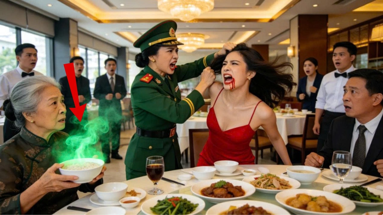Dẫn Mẹ Chồng Đi Ăn Thì Tiểu Tam Lén Hạ Độc Vào Ly Nước–Cô Con Dâu Tức Giận Tát Liên Tiếp Khiến Ả