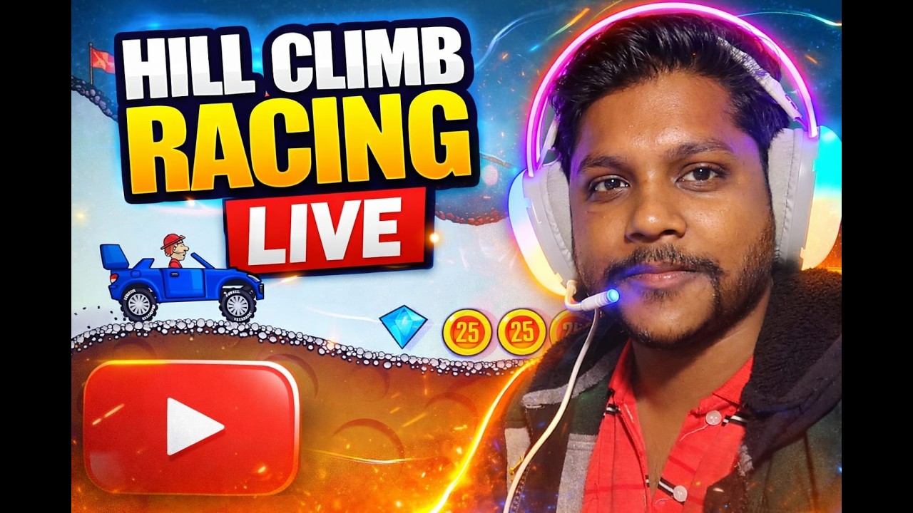 Hill Climb Racing Live 🔴 | New Map New challanges 😱